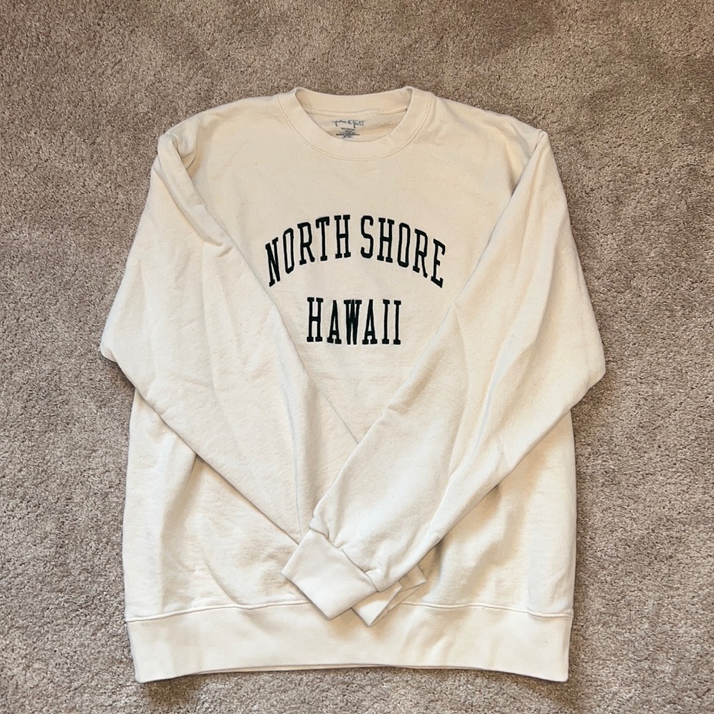 BRANDY MELVILLE cream crewneck